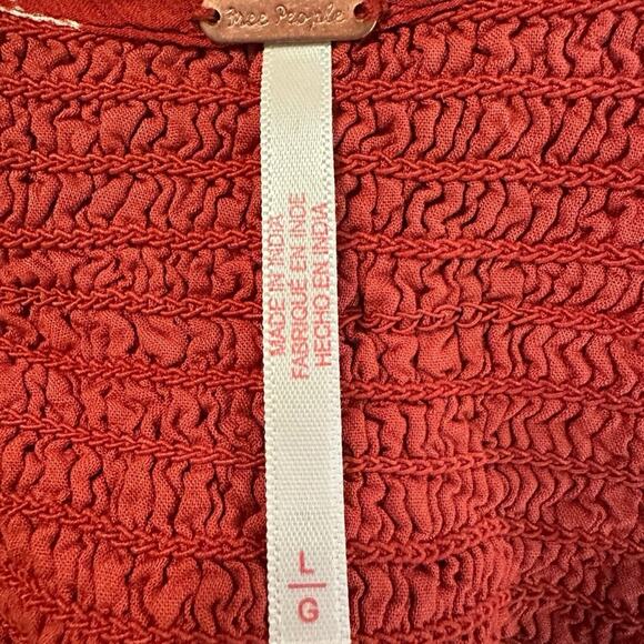 Free People Bohemian Gypsy Witchy Bali Laurel Maxi Dress Large Patchwork 70s - Picture 14 of 16